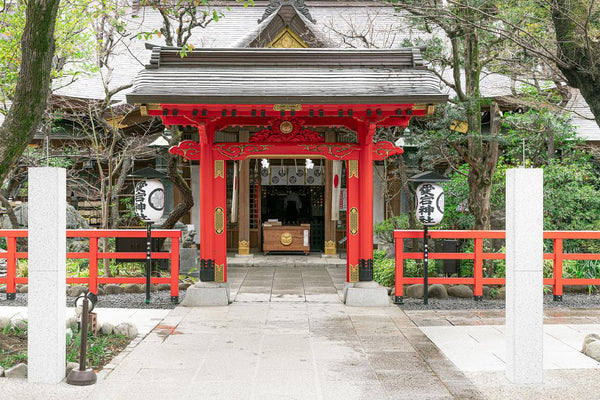 Ansicht eines Schreins in Toyko