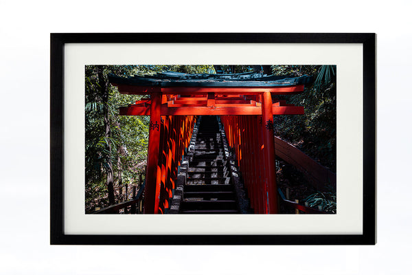 Foto mit Rahmen: Torii in Tokyo