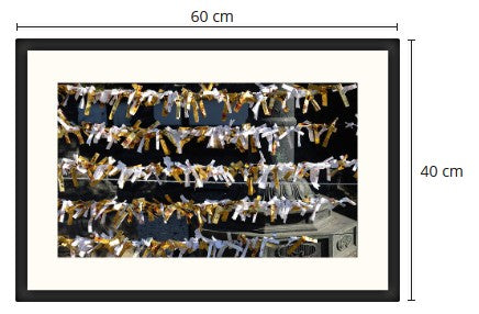 Omikuji Orakel Tokyo gerahmtes Bild