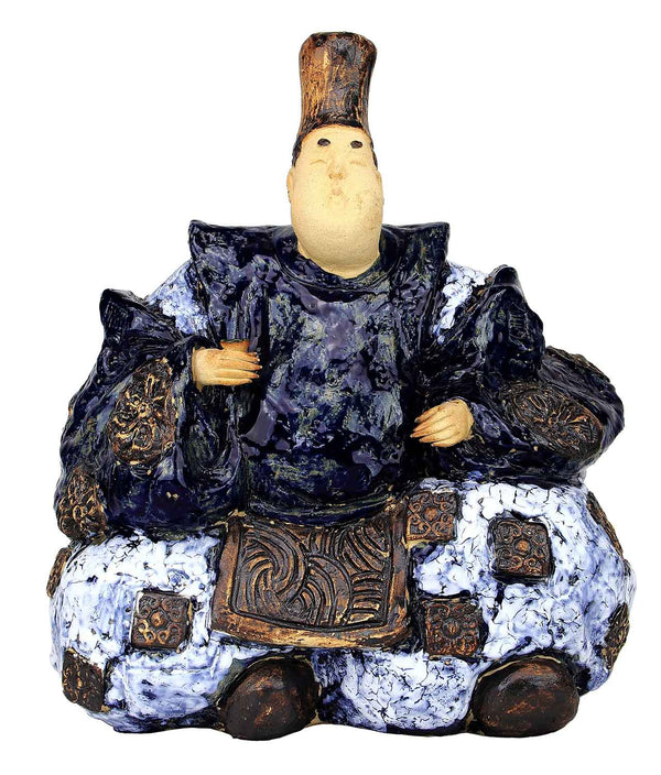 japanische Figur eines Daimyos Vorderansicht