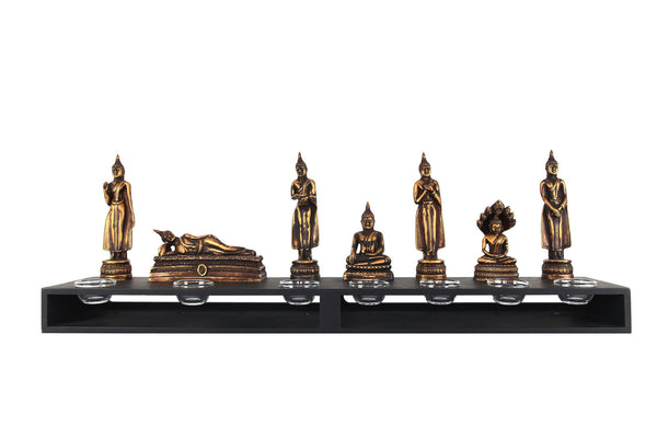 Buddha Teelichthalter Ansicht von vorne