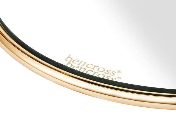 Glasplatte der Etagere-Birdcage mit bencross-Logo 