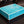 Lederbox Box Elegance türkis seitliche Ansicht von oben auf dem Walai Tisch