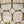 Nahansicht des Metalldesigns des Couchtischs