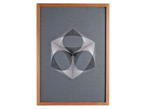 modernes Stickbild Hexa Complex Gesamtansicht