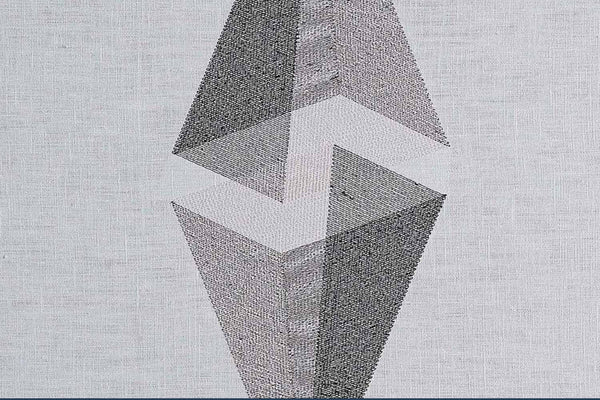 Nahansicht modernes Stickbild Prism