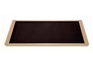 Ablage Slim Deluxe Tablett mit Kunstlederrahmen Ansicht von oben